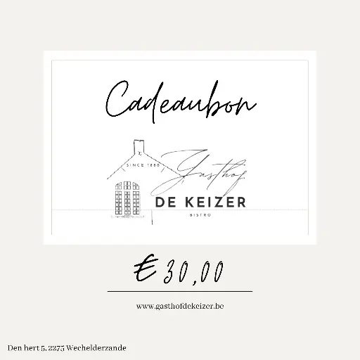 Cadeaubon (€ 30)